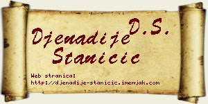Đenadije Staničić vizit kartica